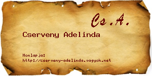 Cserveny Adelinda névjegykártya